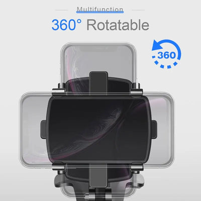 Dashboard Car Phone Holder 360 Degree Rotation Phone Mount with Rubber Gripper Universal Car Smartphone Bracket for Navigation - Slobuy