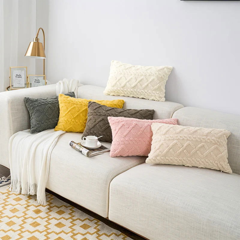 Decorative Pillows For Sofa 45x45CM Dakimakura Decoration Home Pillow Cover For Living Room Fluffy Couch Cushion Cover - Slobuy