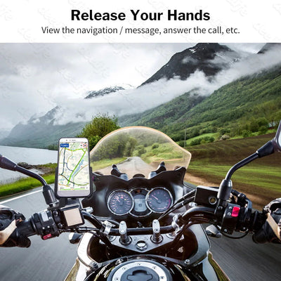 Deelife Motorcycle Phone Holder for Moto Motorbike Mirror Mobile Stand Support USB Charger Wireless Charging Cellphone Mount - Slobuy