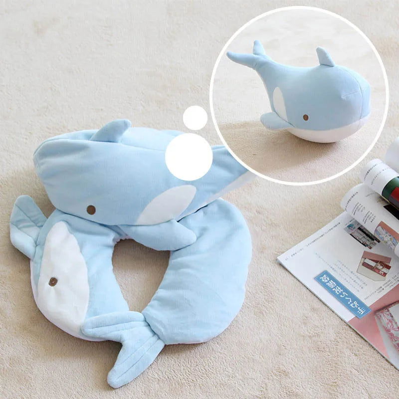 Deformable U-shape Travel Pillows  Airplane Penguins Cushion Plush Toy Neck Pillow - Slobuy