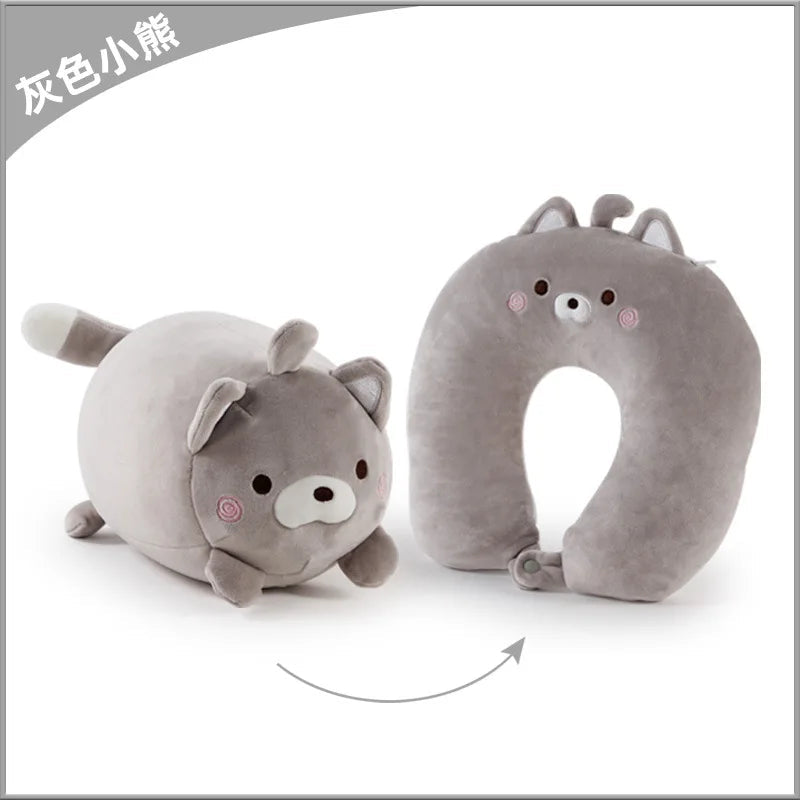 Deformable U-shape Travel Pillows  Airplane Penguins Cushion Plush Toy Neck Pillow - Slobuy