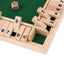 Deluxe Dice Board Box Game Set 10 Numbers Four Sided Shut Party Club Drinking Games  Interesting Family Game - Slobuy