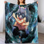 Demon Antistatic Soft Blankets & Throws Blanket Slayer Fluffy Decorative Anime Custom Fleece - Slobuy