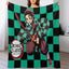 Demon Antistatic Soft Blankets & Throws Blanket Slayer Fluffy Decorative Anime Custom Fleece - Slobuy