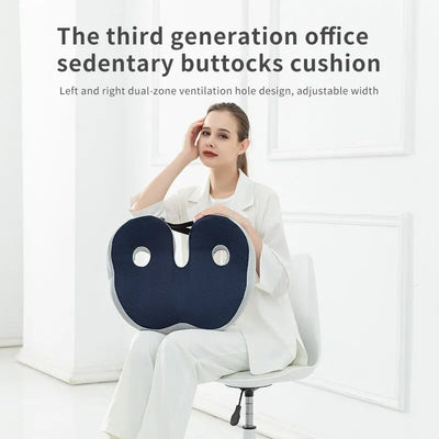 Deodar Comfort Memory Foam Office Chair Seat Cushion Pain Relief for Coccyx Hemorrhoid Tailbone Prostate Sciatica Pelvic Sores - Slobuy