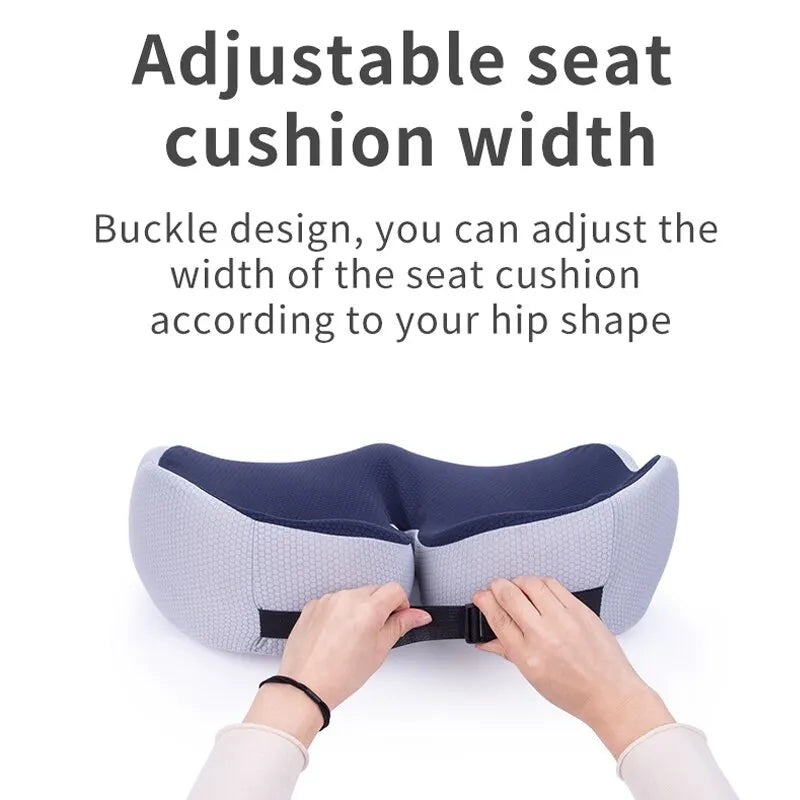 Deodar Comfort Memory Foam Office Chair Seat Cushion Pain Relief for Coccyx Hemorrhoid Tailbone Prostate Sciatica Pelvic Sores - Slobuy