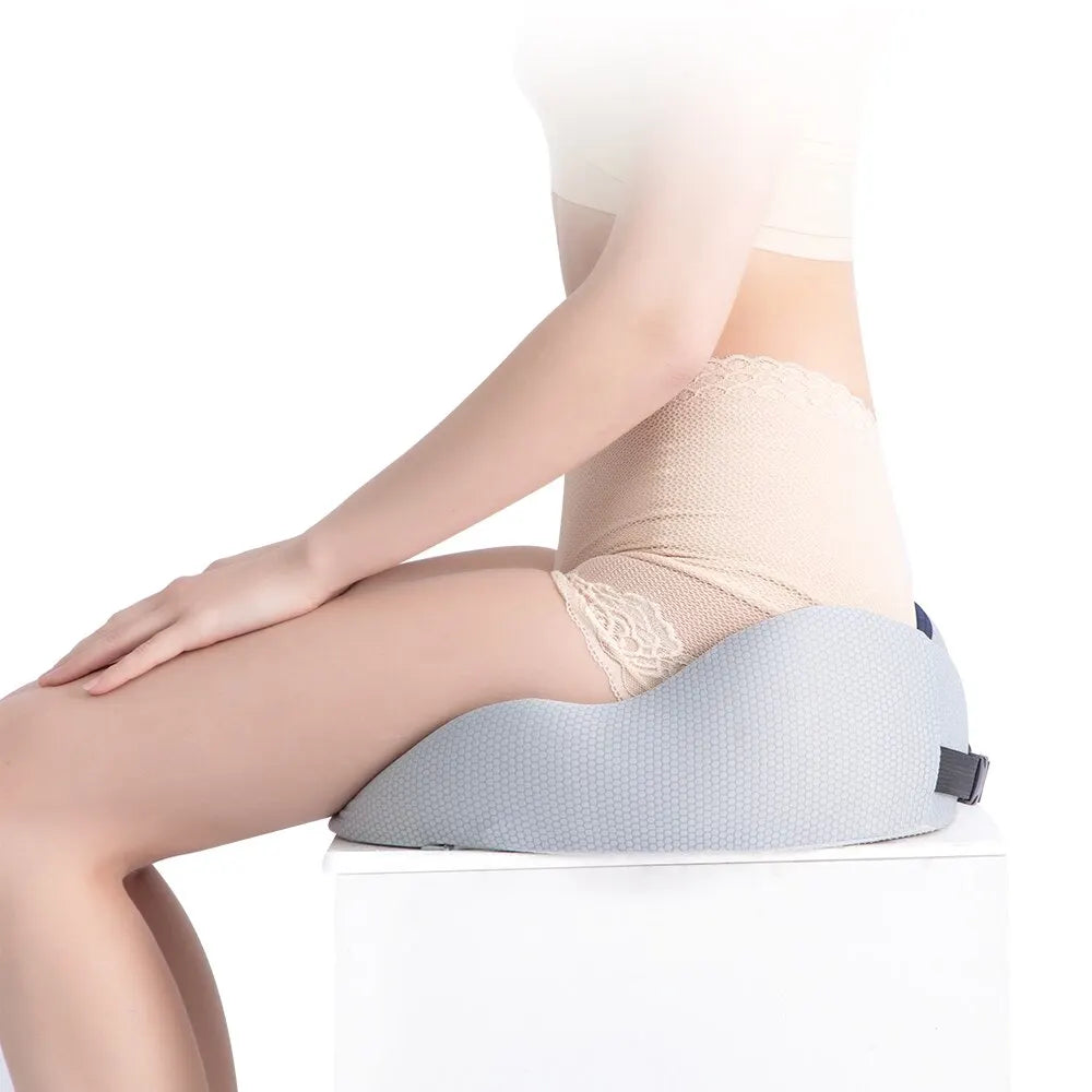 Deodar Comfort Memory Foam Office Chair Seat Cushion Pain Relief for Coccyx Hemorrhoid Tailbone Prostate Sciatica Pelvic Sores - Slobuy