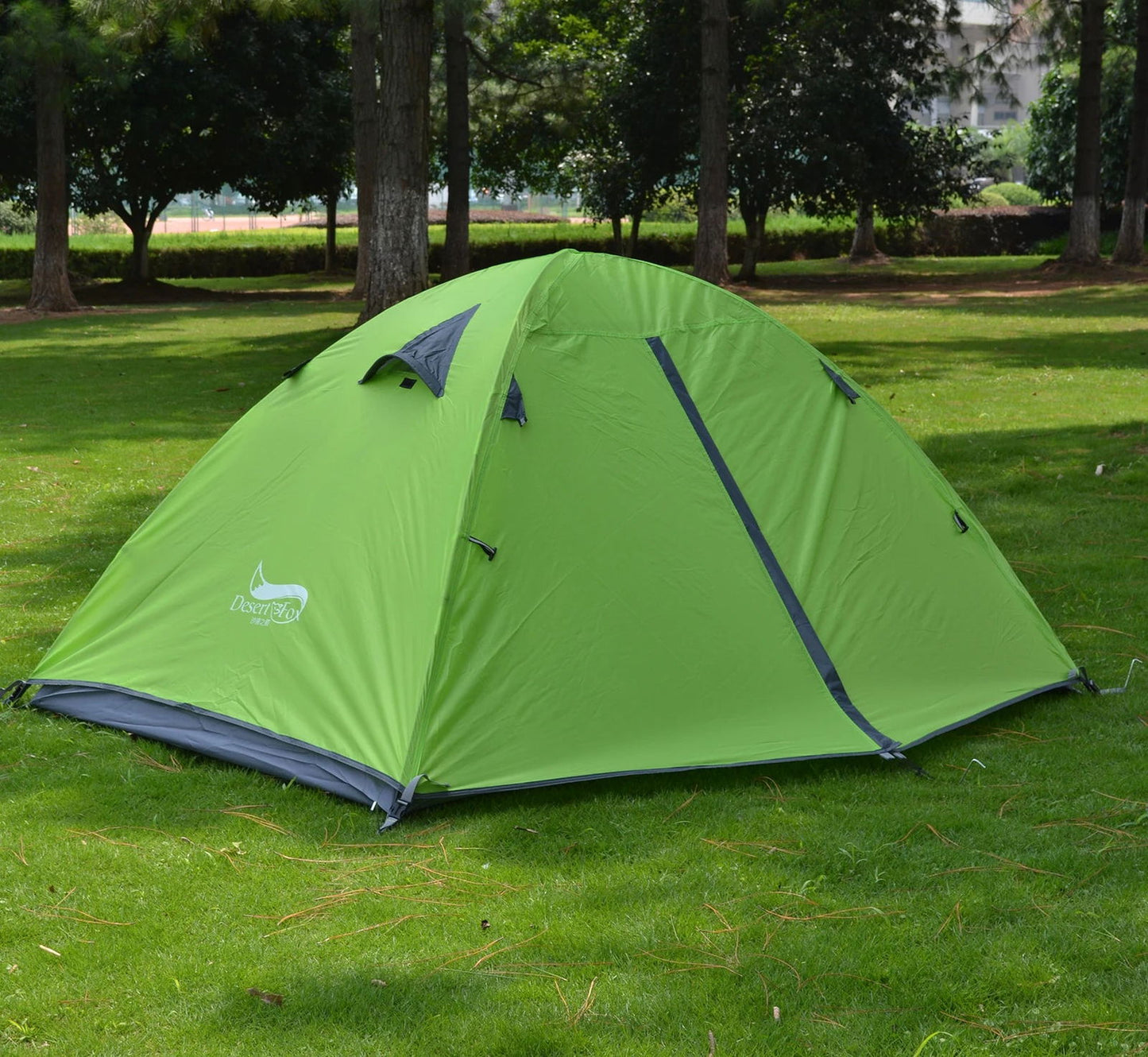 Desert&Fox Backpacking Tent 2 Person Aluminum Pole Lightweight Camping Tent Double Layer Portable Handbag for Hiking Travelling - Slobuy