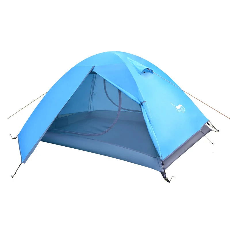 Desert&Fox Backpacking Tent 2 Person Aluminum Pole Lightweight Camping Tent Double Layer Portable Handbag for Hiking Travelling - Slobuy
