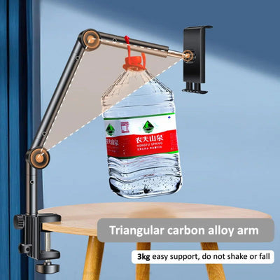 Desk Alloy Long Arm Tablet Bracket Adjustable Foldable Tablet Stand Support Flexible Folding Holder for IPad Pro Pad Accessories - Slobuy