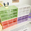 Desktop 9 Grid Storage Boxes Organizer Transparent Small Drawer Partitioned Student Desk Wall-mounted Sundries Storage Box Cute - Slobuy