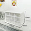 Desktop 9 Grid Storage Boxes Organizer Transparent Small Drawer Partitioned Student Desk Wall-mounted Sundries Storage Box Cute - Slobuy
