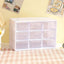 Desktop 9 Grid Storage Boxes Organizer Transparent Small Drawer Partitioned Student Desk Wall-mounted Sundries Storage Box Cute - Slobuy
