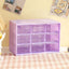 Desktop 9 Grid Storage Boxes Organizer Transparent Small Drawer Partitioned Student Desk Wall-mounted Sundries Storage Box Cute - Slobuy