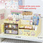 Desktop Cosmetic Storage Box Organizer Drawer Office Storage Rack Stationery Desk Pen Holder Bunny Drawer Organizer Cute Kawaii - Slobuy