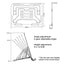 Desktop Tablet Holder Portable Foldable Desktop Holder Universal Adjustable Accessories for Watching Videos Playing Games - Slobuy