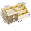 Desktop Transparent Cosmetics Storage Box Desktop Organizer with Drawers Pen Holder Stationary Storage Rack for Office Desks - Slobuy