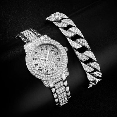 Diamond Women Watches Gold Watch Ladies Wrist Watches Luxury Brand Rhinestone Womens Bracelet Watches Female Relogio Feminino - Slobuy