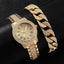 Diamond Women Watches Gold Watch Ladies Wrist Watches Luxury Brand Rhinestone Womens Bracelet Watches Female Relogio Feminino - Slobuy