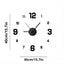 Digital Clock Wall Clock Living Room Large Garden Acrylic Mirror Sticker Decoration Decoration for Bedroom Decororation Clocks - Slobuy