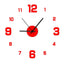 Digital Clock Wall Clock Living Room Large Garden Acrylic Mirror Sticker Decoration Decoration for Bedroom Decororation Clocks - Slobuy