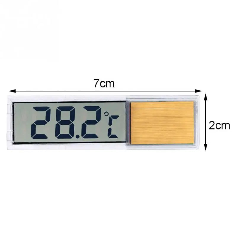 Digital Electronic Aquarium Thermometer, Plastic, Metal, 3D, Fish Tank Temp Meter, Gold, Silver, New Arrival - Slobuy