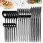 Dinnerware Silverware Set 4-24pcs Kitchen Flatware Tableware Cutlery Set for Home Restaurant Steak Knife Fork Spoon Tea Spoon - Slobuy