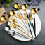 Dinnerware Silverware Set 4-24pcs Kitchen Flatware Tableware Cutlery Set for Home Restaurant Steak Knife Fork Spoon Tea Spoon - Slobuy