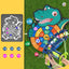 Dinosaur Sticky Ball Bow Target Dartboard Elephant Educational Toy Kids Slingshot Play Arrow Toy Set Children Outdoor Game Toys - Slobuy