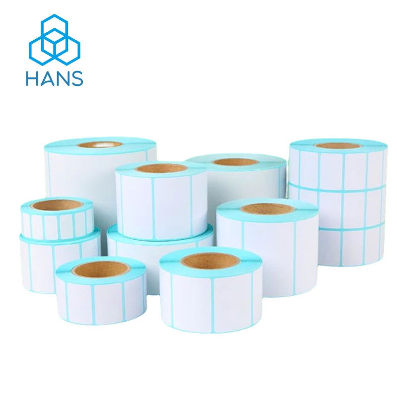 Direct Thermal Removable Blank Labels Rectangle Self-Adhesive Writable Barcode Supermarket BPA Free Stickers for Thermal-Printer - Slobuy