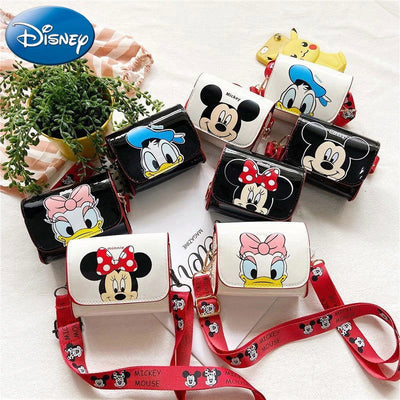 Disney 2023 New Shoulder Bag Mickey Mouse Cute Mini Crossbody Bag Children's Wallet Minnie Mickey Mouse Cartoon Girls Side Bag - Slobuy