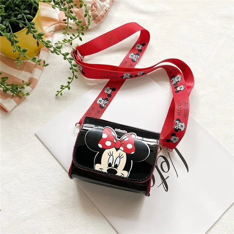 Disney 2023 New Shoulder Bag Mickey Mouse Cute Mini Crossbody Bag Children's Wallet Minnie Mickey Mouse Cartoon Girls Side Bag - Slobuy