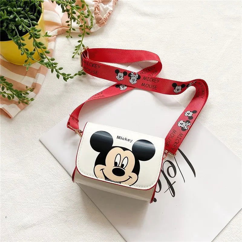 Disney 2023 New Shoulder Bag Mickey Mouse Cute Mini Crossbody Bag Children's Wallet Minnie Mickey Mouse Cartoon Girls Side Bag - Slobuy