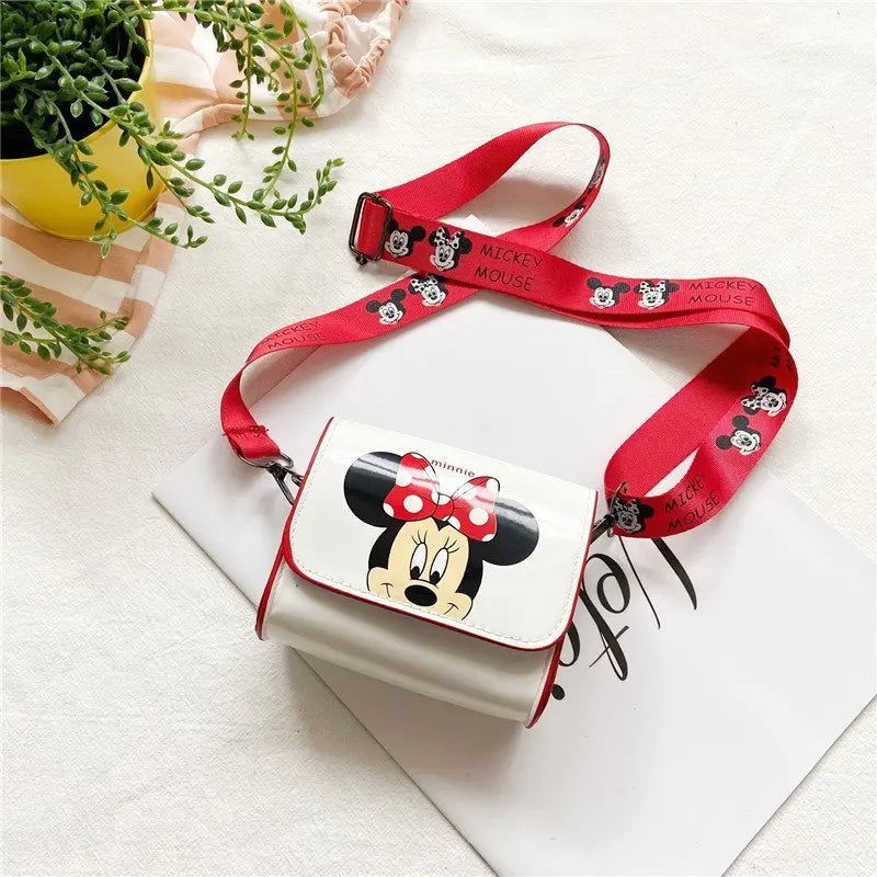 Disney 2023 New Shoulder Bag Mickey Mouse Cute Mini Crossbody Bag Children's Wallet Minnie Mickey Mouse Cartoon Girls Side Bag - Slobuy