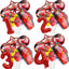 Disney Cars Lightning McQueen 32" Number Balloon Set   Baby Shower Supplies Birthday Party Decorations Kids Toy Gifts Air Globos - Slobuy
