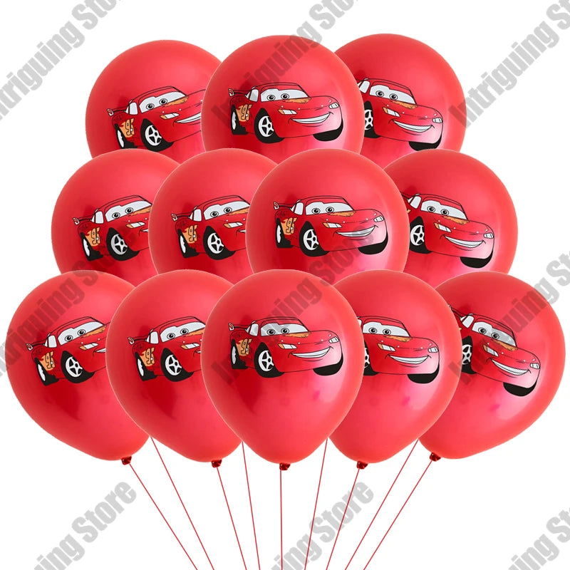Disney Cars Lightning McQueen 32" Number Balloon Set   Baby Shower Supplies Birthday Party Decorations Kids Toy Gifts Air Globos - Slobuy