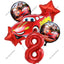 Disney Cars Lightning McQueen 32" Number Balloon Set   Baby Shower Supplies Birthday Party Decorations Kids Toy Gifts Air Globos - Slobuy