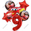 Disney Cars Lightning McQueen 32" Number Balloon Set   Baby Shower Supplies Birthday Party Decorations Kids Toy Gifts Air Globos - Slobuy