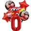 Disney Cars Lightning McQueen 32" Number Balloon Set   Baby Shower Supplies Birthday Party Decorations Kids Toy Gifts Air Globos - Slobuy
