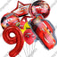 Disney Cars Lightning McQueen 32" Number Balloon Set   Baby Shower Supplies Birthday Party Decorations Kids Toy Gifts Air Globos - Slobuy