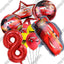 Disney Cars Lightning McQueen 32" Number Balloon Set   Baby Shower Supplies Birthday Party Decorations Kids Toy Gifts Air Globos - Slobuy