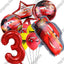 Disney Cars Lightning McQueen 32" Number Balloon Set   Baby Shower Supplies Birthday Party Decorations Kids Toy Gifts Air Globos - Slobuy