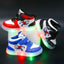 Disney Children's Led Light Shoes Fashion Aoger Spiderman Boys Sneakers Girls Cartton Casual Shoes Breathable Kids Sport Shoes - Slobuy