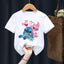 Disney Lilo Stitch Children T-Shirt Kawaii T Shirt Anime Cartoons Children Casual Clothes Tee Shirt Kid Girl Boy Fashion Y2K Top - Slobuy