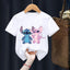 Disney Lilo Stitch Children T-Shirt Kawaii T Shirt Anime Cartoons Children Casual Clothes Tee Shirt Kid Girl Boy Fashion Y2K Top - Slobuy