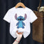 Disney Lilo Stitch Children T-Shirt Kawaii T Shirt Anime Cartoons Children Casual Clothes Tee Shirt Kid Girl Boy Fashion Y2K Top - Slobuy