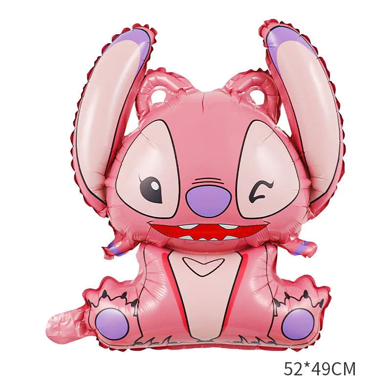 Disney Lilo&Stitch themed birthday party decoration cartoon helium latex balloon baby shower party supplies childrens toys gifts - Slobuy