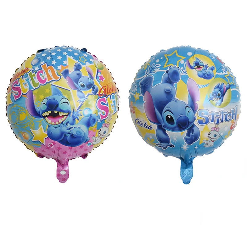 Disney Lilo&Stitch themed birthday party decoration cartoon helium latex balloon baby shower party supplies childrens toys gifts - Slobuy