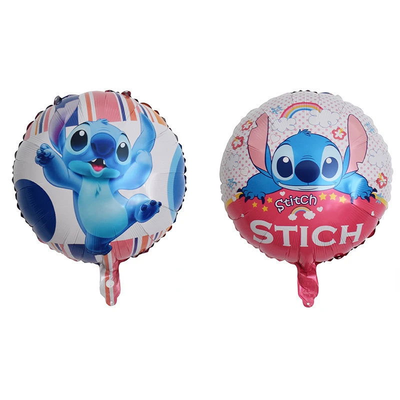 Disney Lilo&Stitch themed birthday party decoration cartoon helium latex balloon baby shower party supplies childrens toys gifts - Slobuy