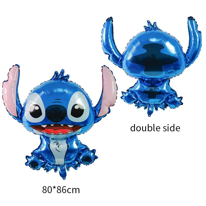 Disney Lilo&Stitch themed birthday party decoration cartoon helium latex balloon baby shower party supplies childrens toys gifts - Slobuy